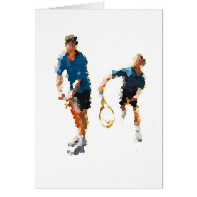 Eine fantastische Tennis-Karte (Vorne)