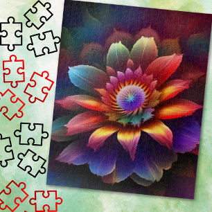 Eine farbenfrohe Abstrakte Blume