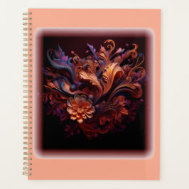 Eine farbenfrohe Blume Planer