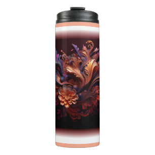 Eine farbenfrohe Blume Thermosbecher