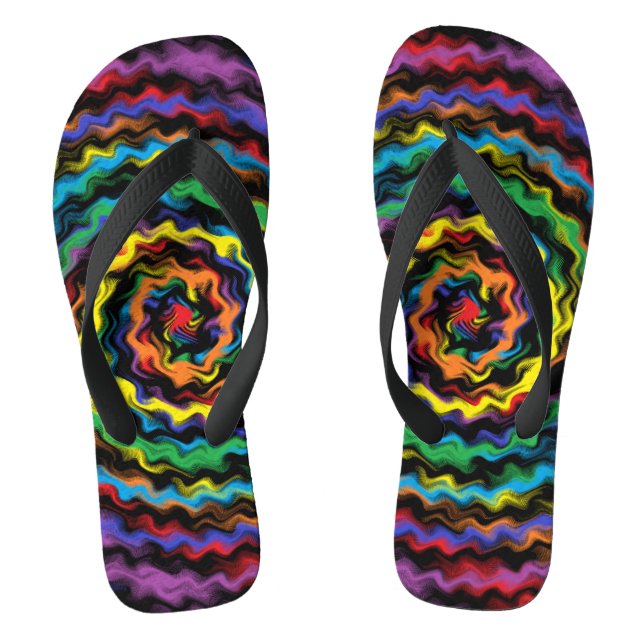 Eine farbenfrohe Detonation Flip Flops (Fußbett)