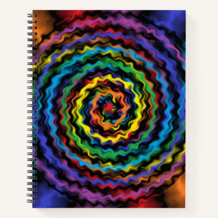 Eine farbenfrohe Detonation Notizbuch