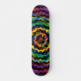 Eine farbenfrohe Detonation Skateboard