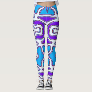 Eine farbenfrohe, nahtlose "Ratti_Creative_Arts"-L Leggings