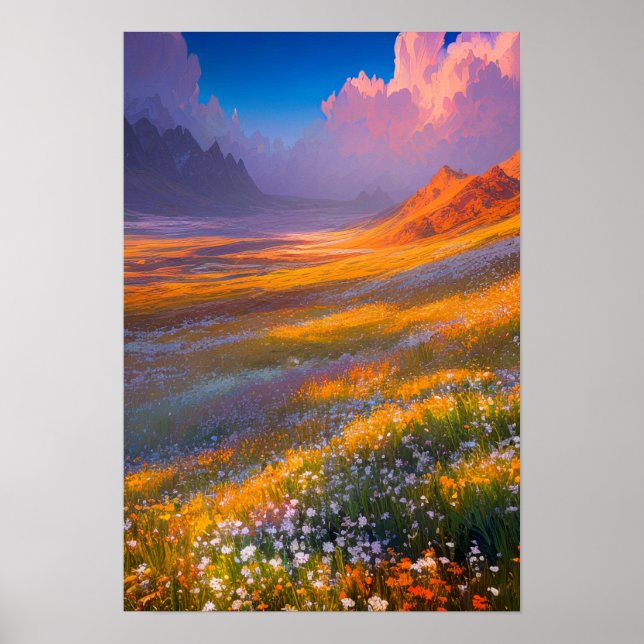 Eine farbenfrohe Wiesenserenade Poster (Vorne)