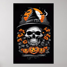 Eine faszinierende Vision von Skeletton-Hexe Poster
