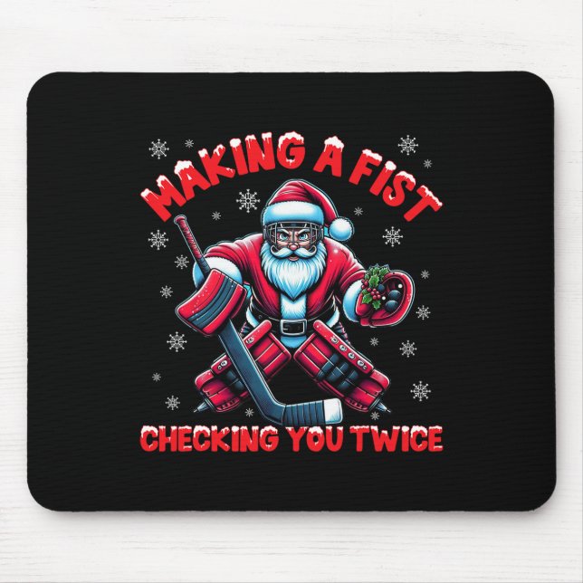 Eine Faust machen, dich zweimal überprüfen, Eishoc Mousepad (Vorne)