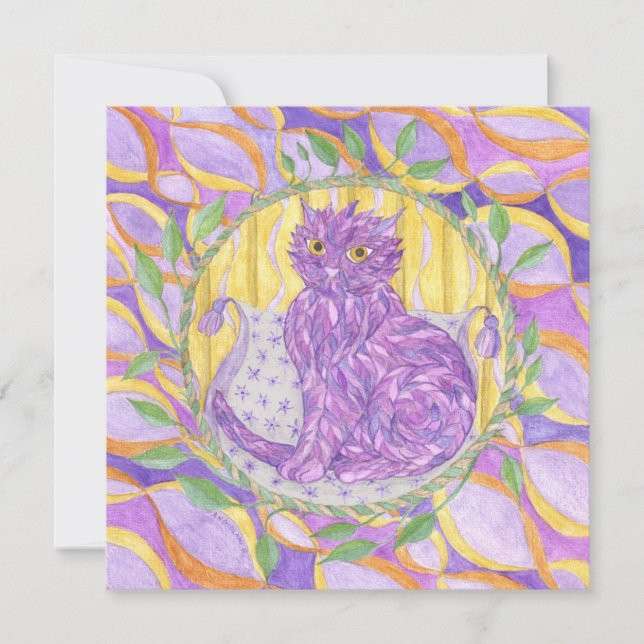 Eine Featherkatze (Vorderseite)