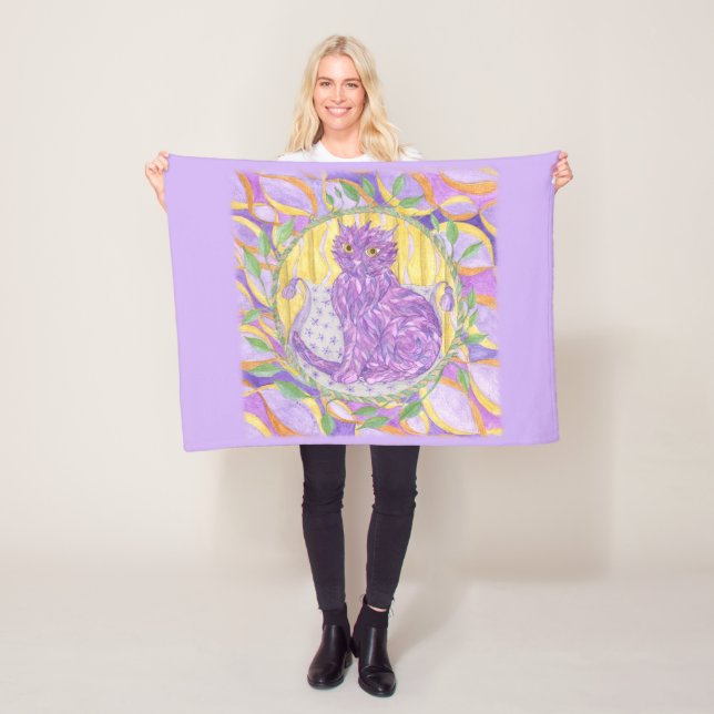 Eine Featherkatze Fleecedecke (Beispiel)