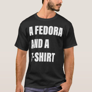 Eine Fedora und ein kleines Kleid T-Shirt