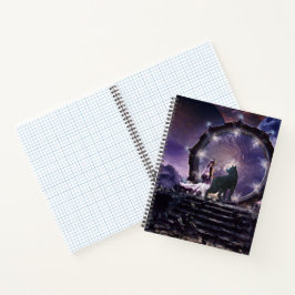 Eine Fee und ein dunkler Wolf Notizbuch