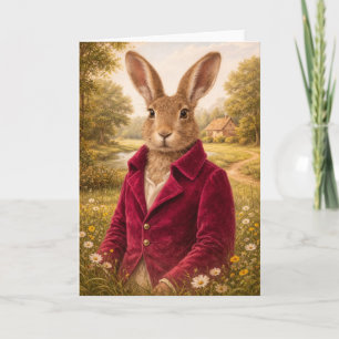 Eine Feldhase-Wunschkarte Karte