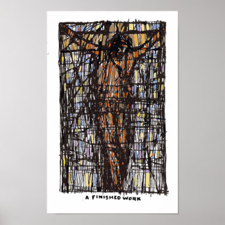 Eine fertige Kunst der Mauer Poster