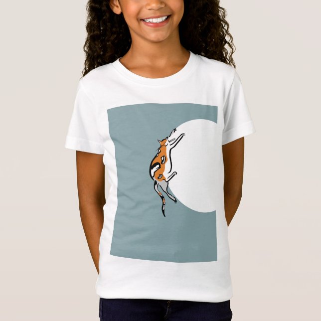 Eine fette Tricolor Funny Cat T-Shirt (Vorderseite)