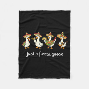 Eine Fiesta-Gans Cinco de Mayo lustige mexikanisch Fleecedecke