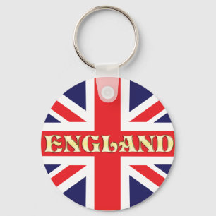 Eine Flagge der Union mit England geschrieben ac Schlüsselanhänger