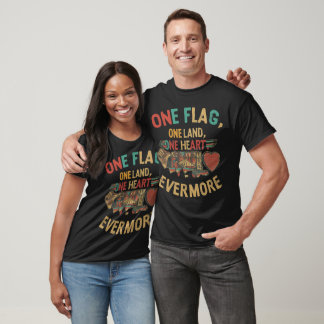 Eine Flagge, ein Land, ein Herz, eine Hand, eine N T-Shirt