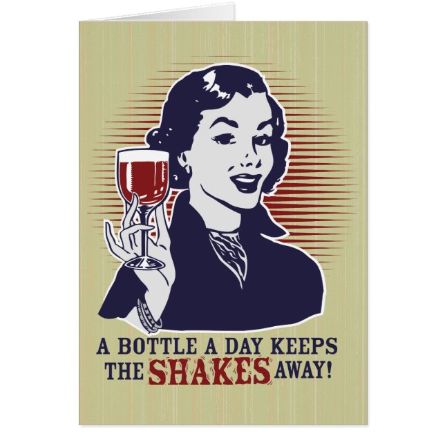 Eine Flasche eine TagPersonalizable Karte (Vorne)