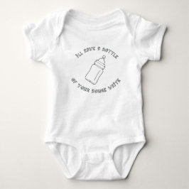 Eine Flasche Ihres Hausweiß - lustiger Babyentwurf Baby Strampler
