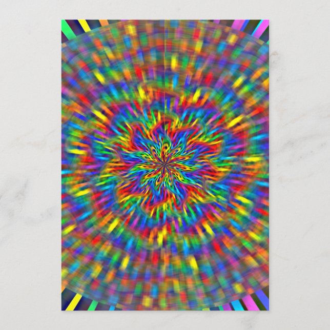 Eine florale Gefärbte Krawatte (Vorderseite)