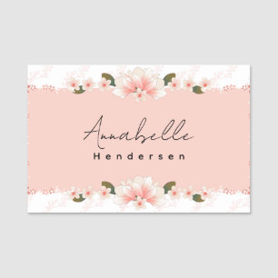 Eine florale, moderne Minimalistische Namensmarke Namensschild