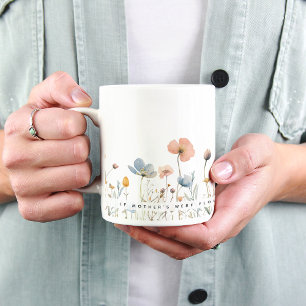 Eine florale Note für Kaffeestunden: Geschenk für  Kaffeetasse