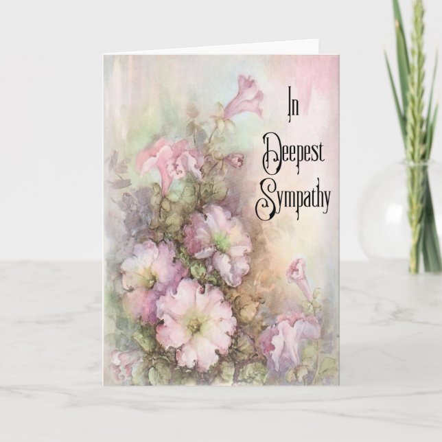 Eine florale Sympathiekarte Karte (Vorderseite)