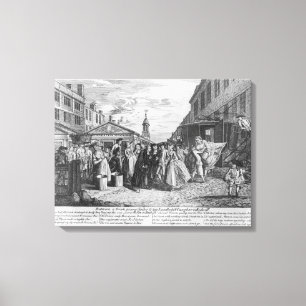 Eine Flottenhochzeit von 1747 Leinwanddruck