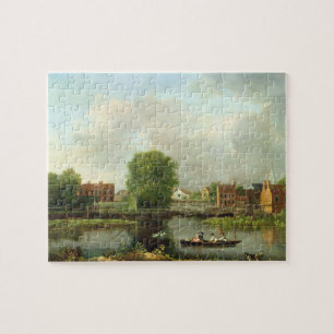 Eine Fluss-Landschaft, vielleicht eine Ansicht vom
