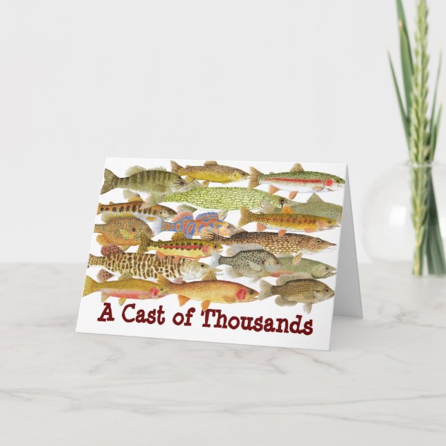 Eine Form Tausende-der humorvollen Fisch-Karte Karte (Vorderseite)