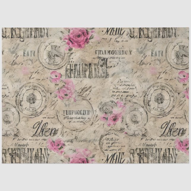 Eine französische Design-Serie 24 Seidenpapier (Vorderseite)