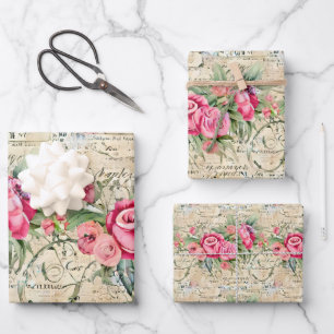 Eine französische Design-Serie 26 Geschenkpapier Set