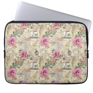 Eine französische Ephemera-Designreihe 1 Laptopschutzhülle