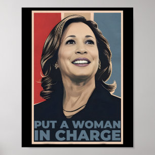Eine Frau an der Spitze Kamala Harris Frau für Prä Poster