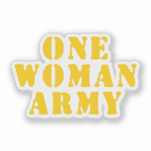 EINE FRAU ARMY AUFKLEBER
