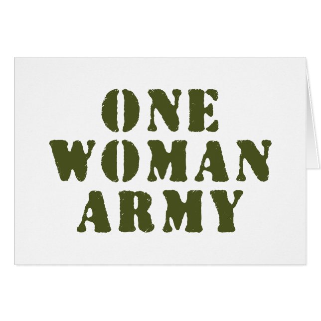 EINE FRAU ARMY CARD (Vorderseite (Horizontal))