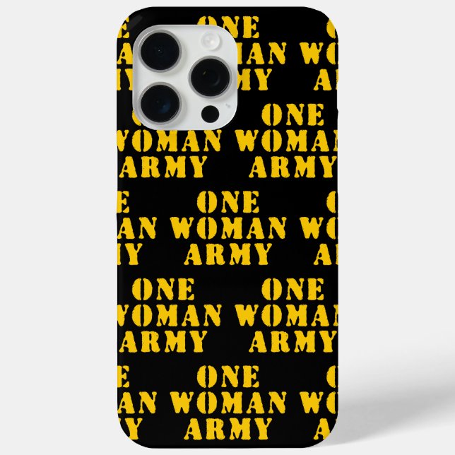 EINE FRAU ARMY Case-Mate iPhone HÜLLE (Rückseite)
