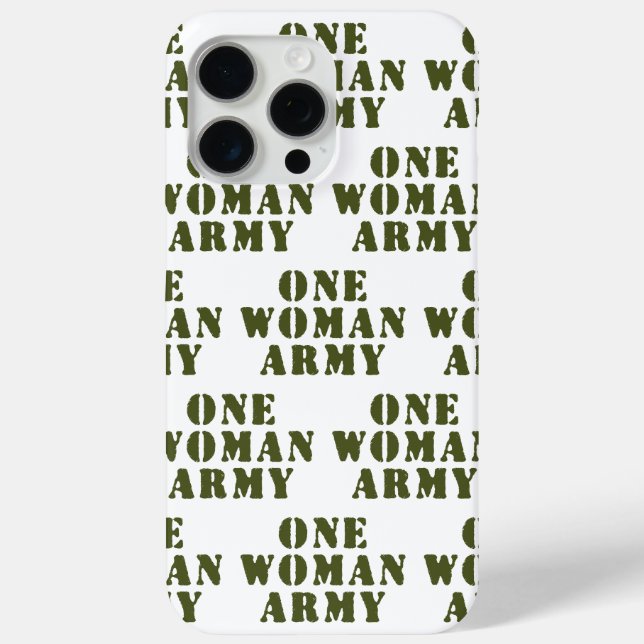 EINE FRAU ARMY Case-Mate iPhone HÜLLE (Rückseite)