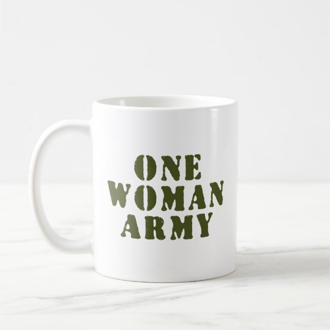 EINE FRAU ARMY KAFFEETASSE (Links)