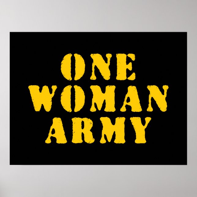 EINE FRAU ARMY POSTER (Vorne)