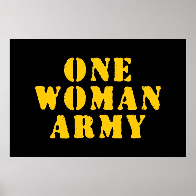 EINE FRAU ARMY POSTER (Vorne)