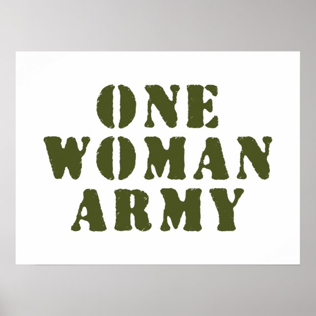 EINE FRAU ARMY POSTER (Vorne)