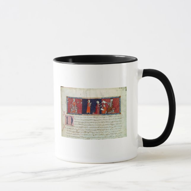 Eine Frau, die vorher einen Eid schwört Tasse (Rechts)