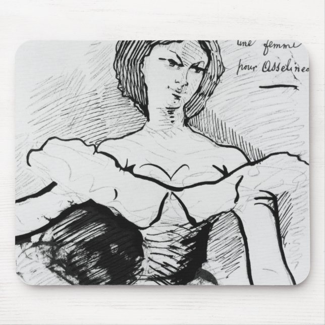 Eine Frau für Asselineau Mousepad (Vorne)