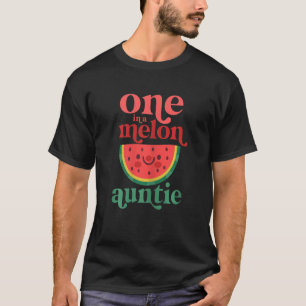 Eine Frau in einem Melon Tante Niedliches Wasserme T-Shirt