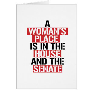 Eine Frau ist im Haus und im Senat.