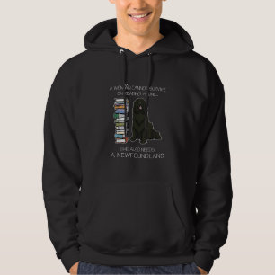 Eine Frau kann das Lesen nur eines Neufundlands ni Hoodie