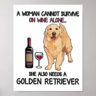 Eine Frau kann nicht allein auf Wein überleben, Go Poster