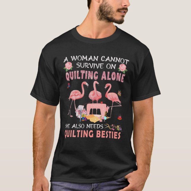 Eine Frau kann nicht damit überleben, das komische T-Shirt (Vorderseite)