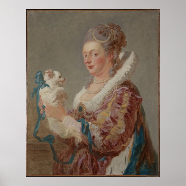 Eine Frau mit einem Hund Poster (Vorne)